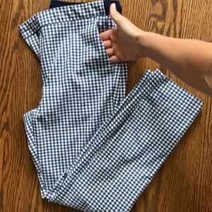 Zara Gingham pants skinny stretch